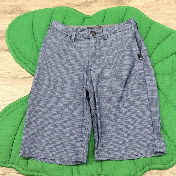 Quiksilver Boys 24 8 Amphibian Blue Shorts DryFlight Water Repellent - Picture 1 of 6